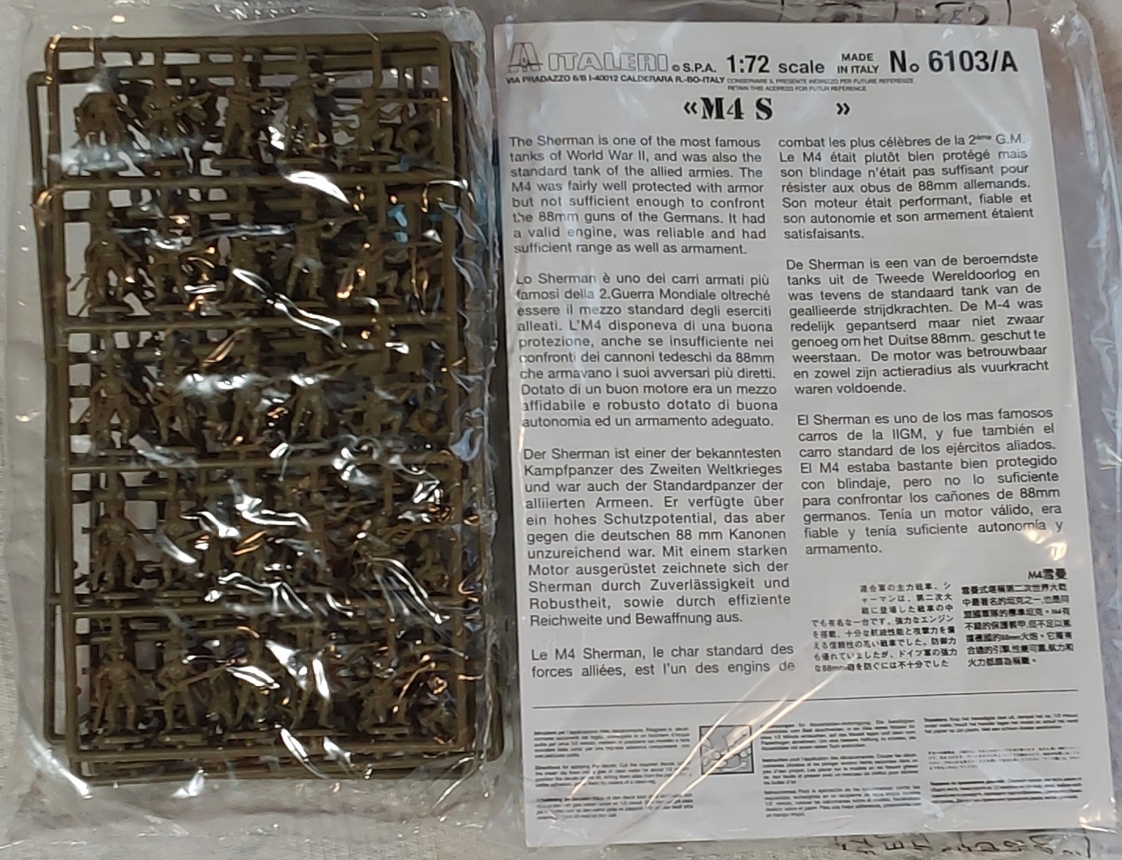 7x ITEMS+OPERATION OVERLORD WARGAME WW2 Sherman PzIV 4X Infantry Italeri 1/72