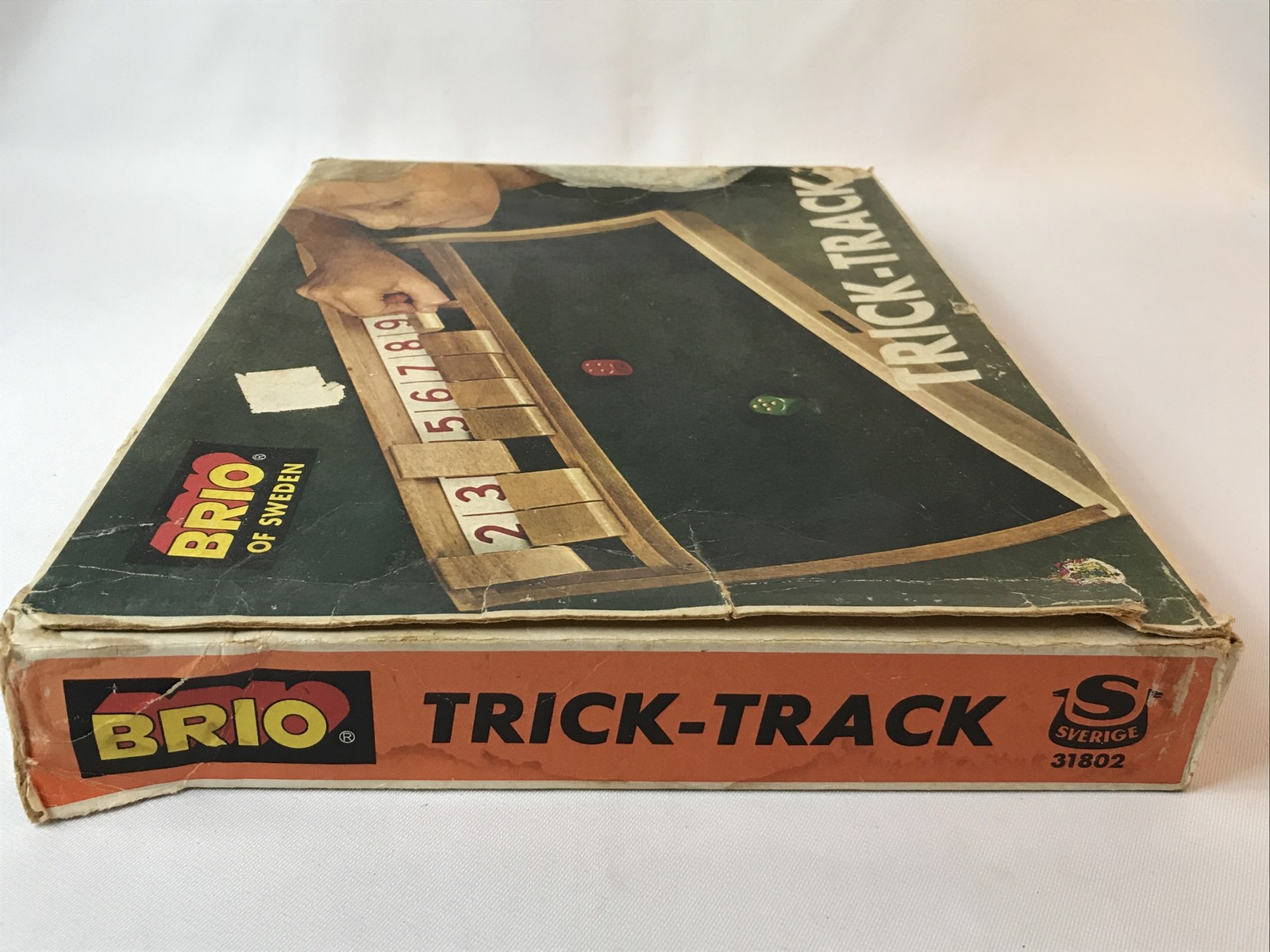 Brio of Sweden Trick Track Dice Wood Board Game Vintage 1970 31802