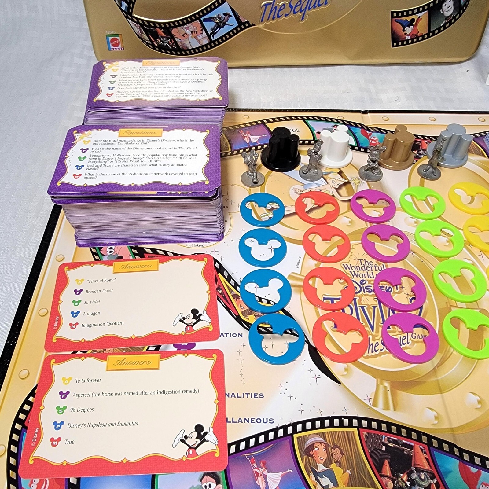 The Wonderful World of Disney, Trivia 2 The Sequel Game, Tin Box, 99.9% Complete
