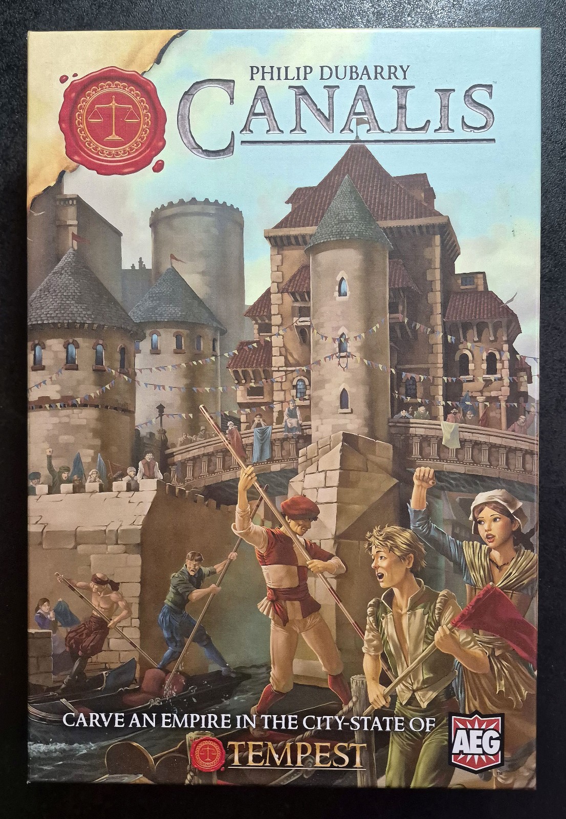 Canalis A Tempest Board Game 2013 Alderac Entertainment Group Open Excellent Cnd