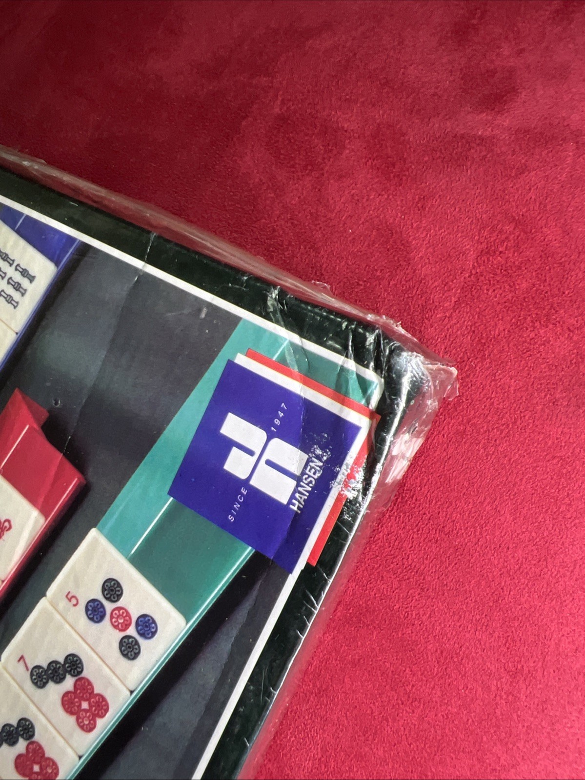 Mah Jong American Version set by Hansen / SEALED 166 Set Box Shows Wear