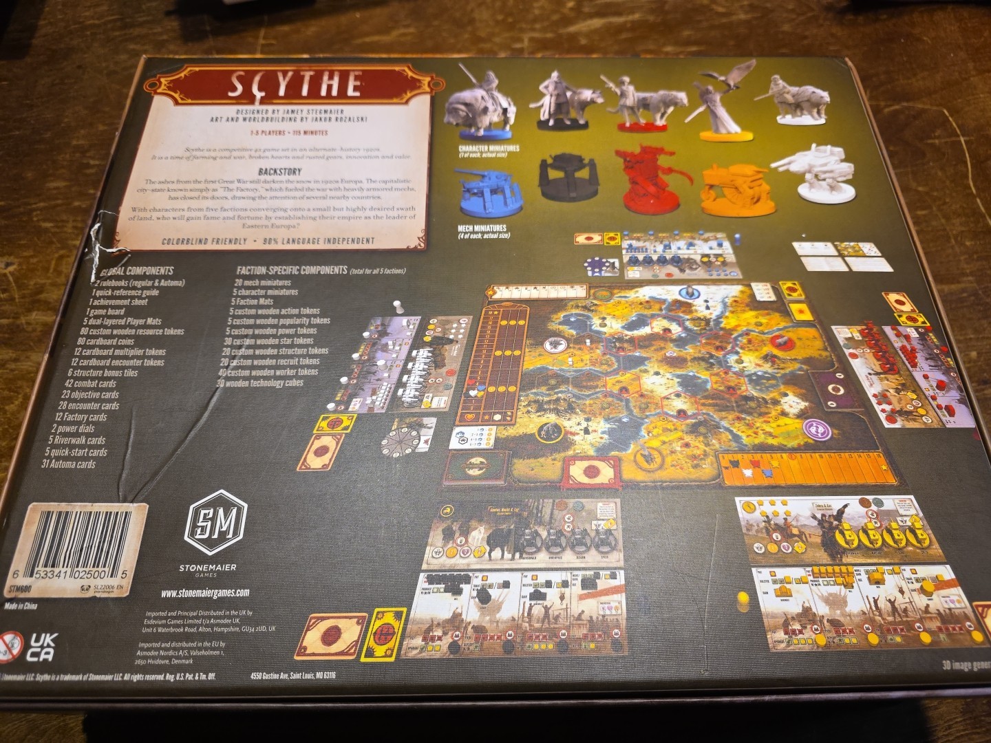 Stonemaier Games Scythe Board Game – STM600 New Has Corner Damage