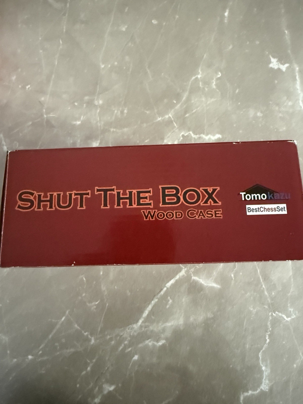 Tomokazu Shut The Box Dice Game Wooden Case, Antique Theme, 2+ Players, 8+