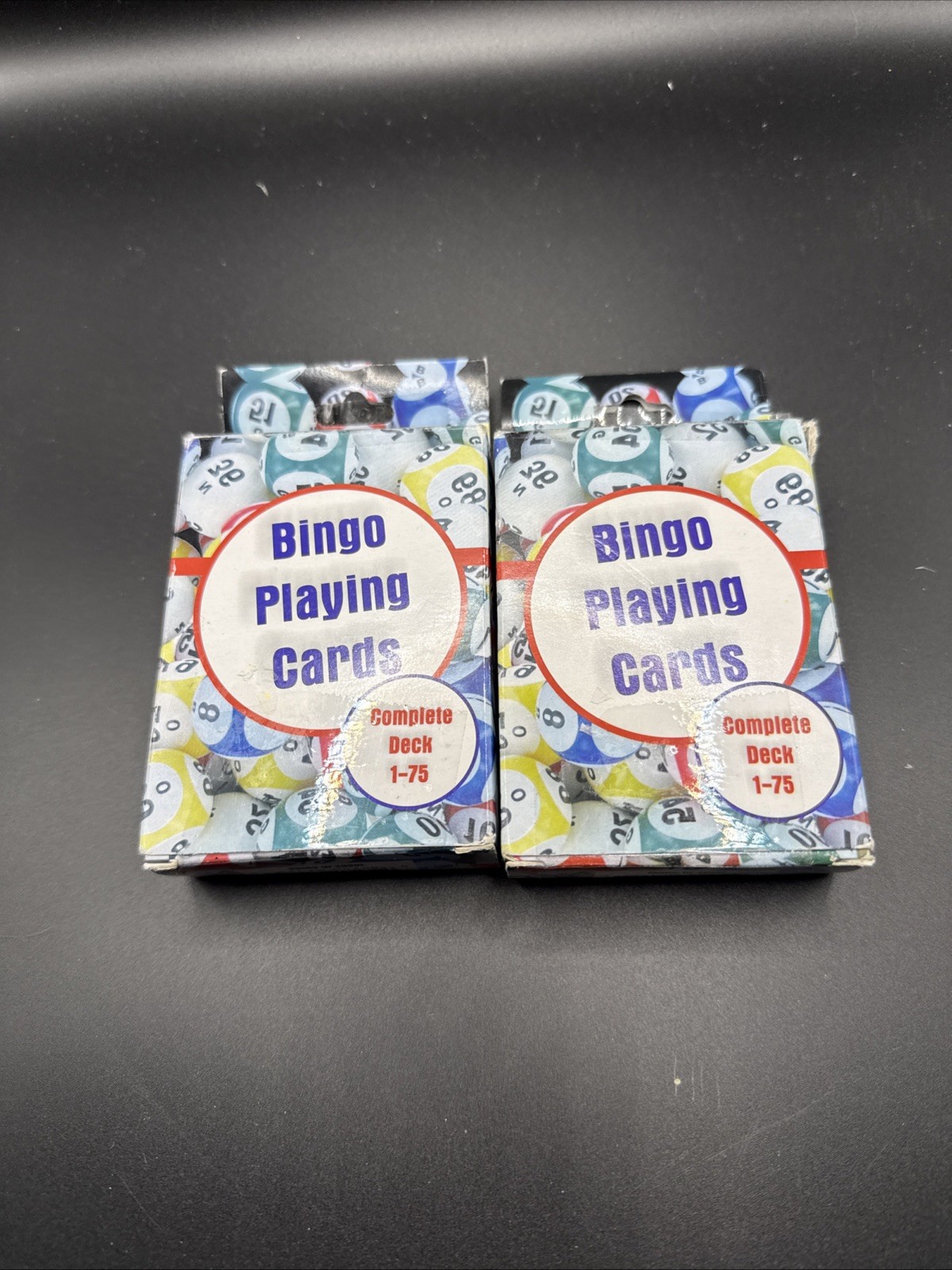 2 Pack Bingo Calling Cards Complete Deck of 75 Numbers B-1 to 0-75
