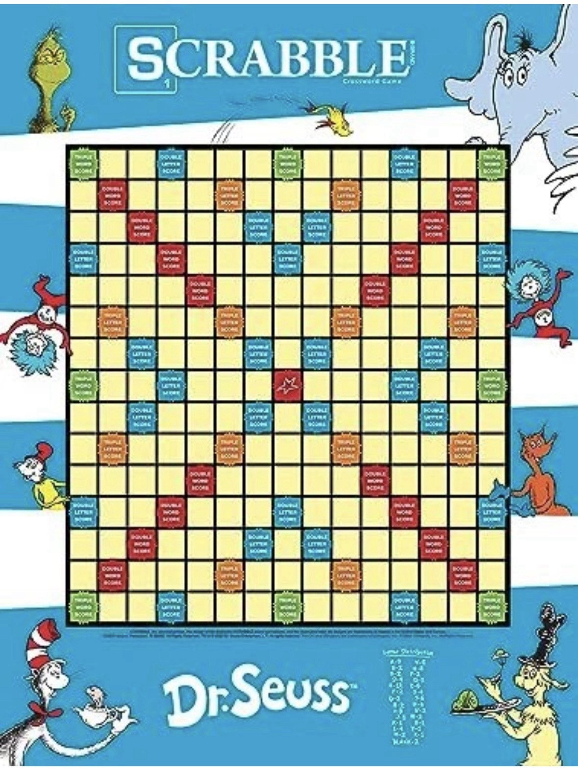 Dr. Seuss Scrabble Crossword Game Cat In The Hat The Grinch BRAND NEW SEALED