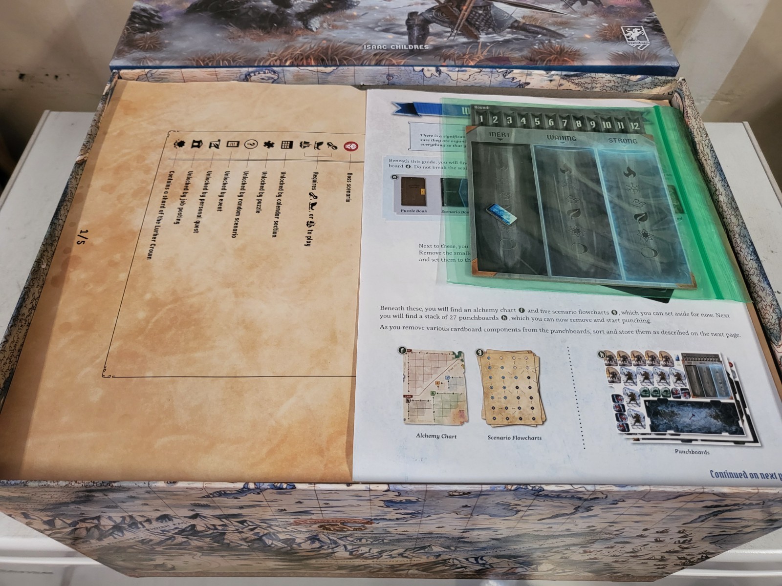 Cephalofair Games Frosthaven Fantasy Board Game, 1-4 Players, Ages 14+ Open Box
