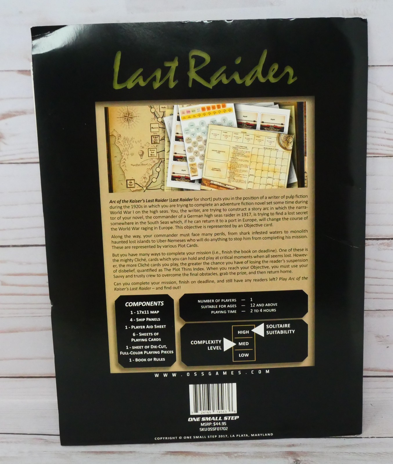OSS One Small Step, Folio Series 14, Arc of the Kaiser’s Last Raiders, Unpunched