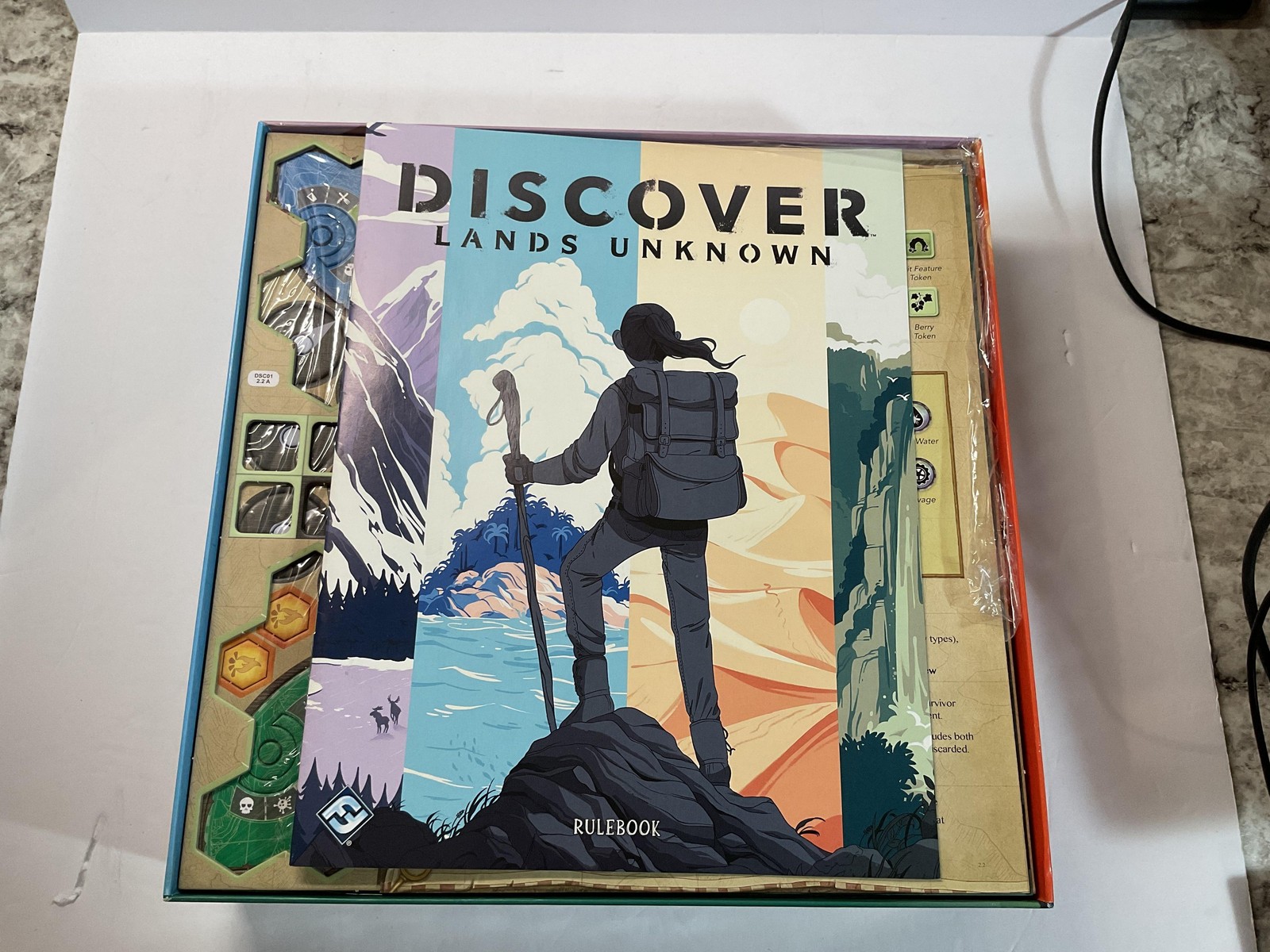 Discover Lands Unknown Board Game Fantasy Flight 2018 Survival Strategy Complete