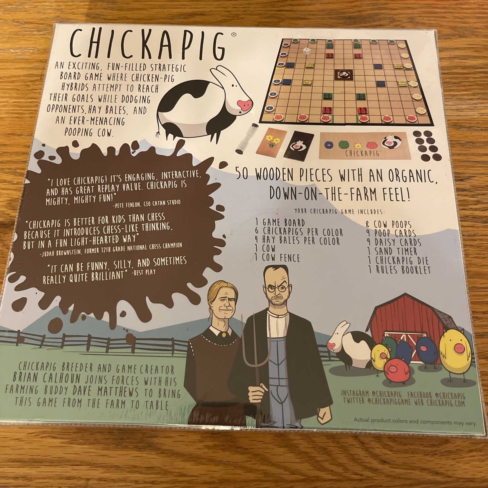 New – CHICKAPIG Family STRATEGY BOARD GAME – Buffalo Games CHICKEN-PIG HYBRIDS