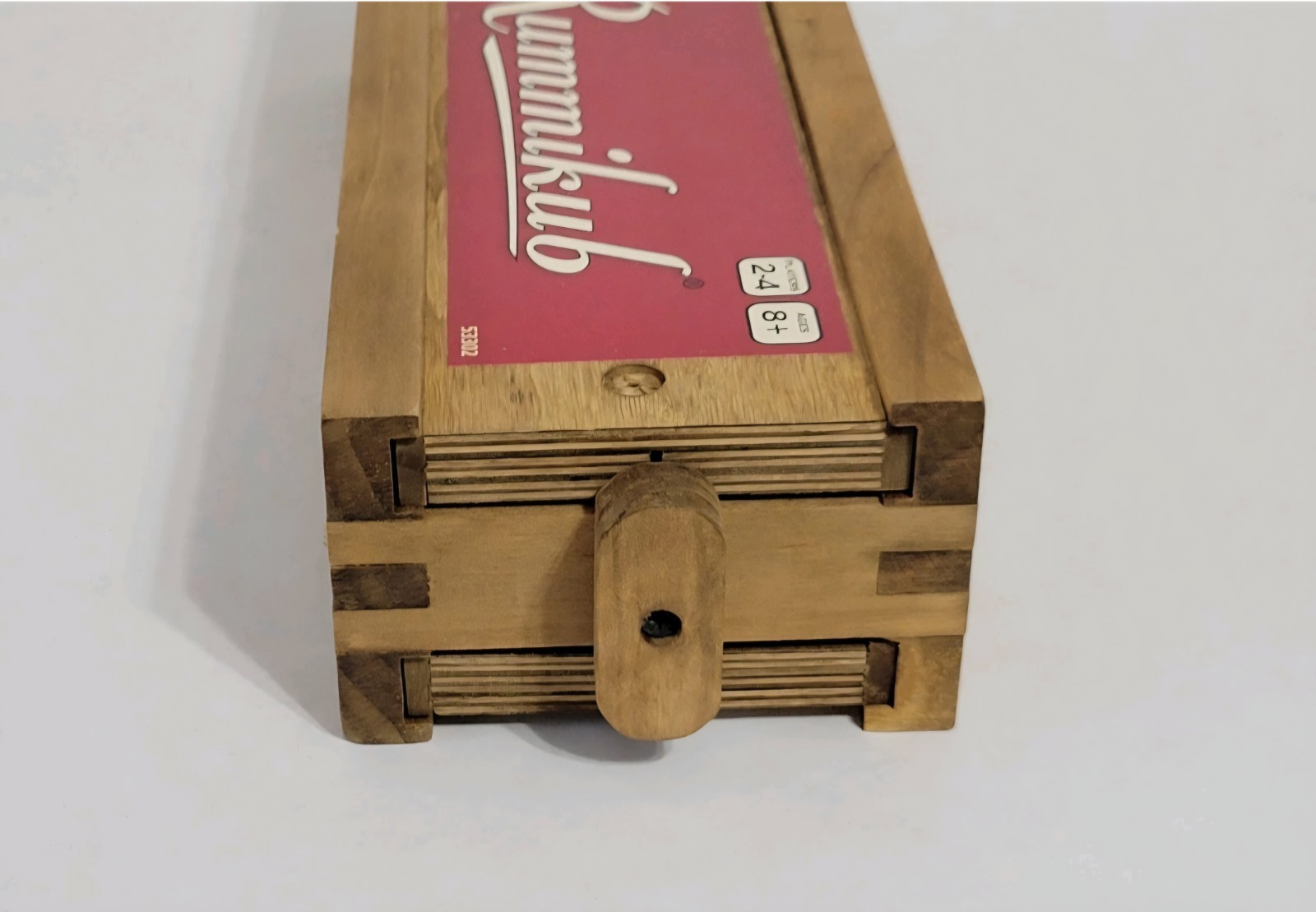 Front Porch Classics Rummikub Vintage Edition Wood Box Complete 106 Tiles