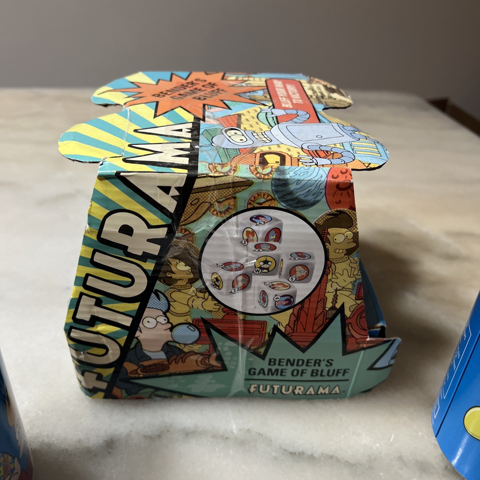 Bender’s Game Of Bluff Futurama Themed Liar’s Dice Collectable Metal Slurm Cans
