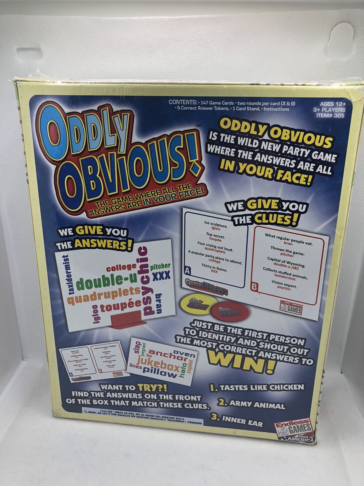 Oddly Obvious! Endless Games Card Game Party Family Factory Sealed NEW
