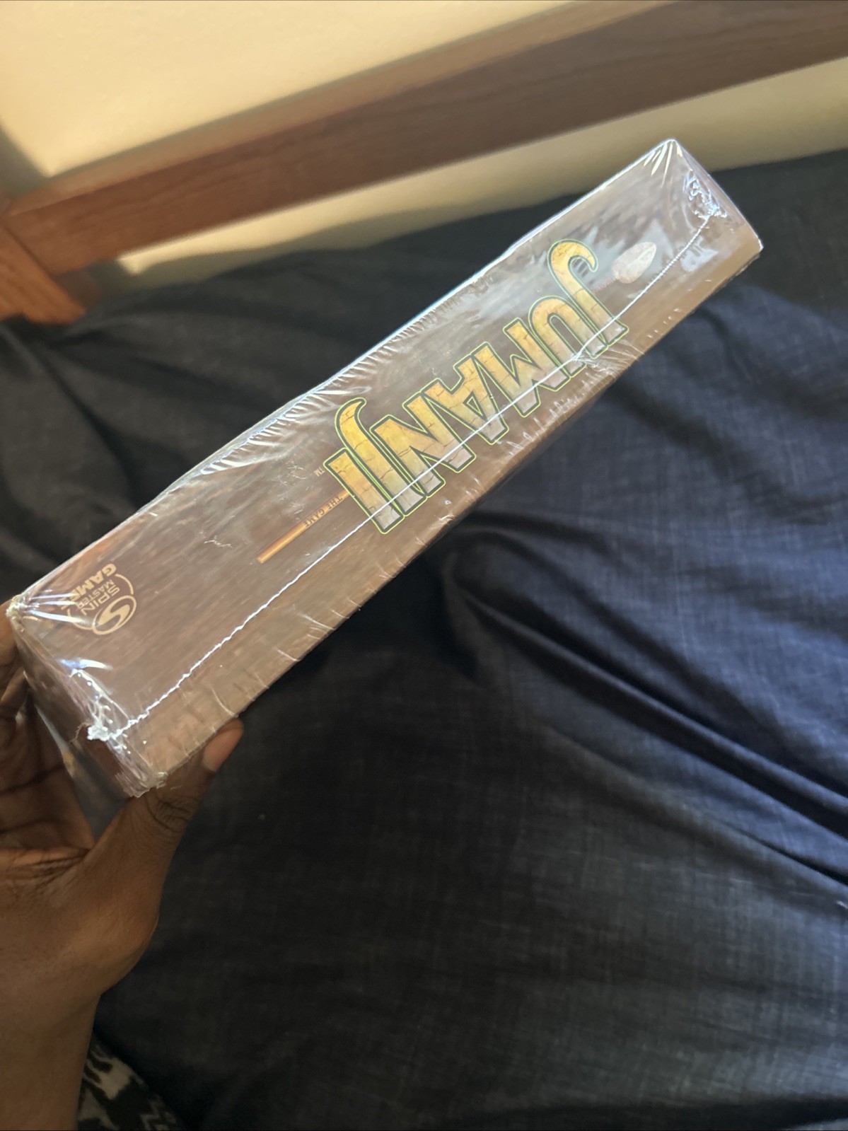 Jumanji the Game Real Wooden Box Edition of the Classic Adventure Board Game New