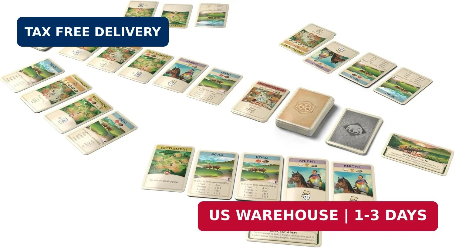 CATAN On The Road – Portable Card Game Edition of CATAN for Travel & Quick Play,