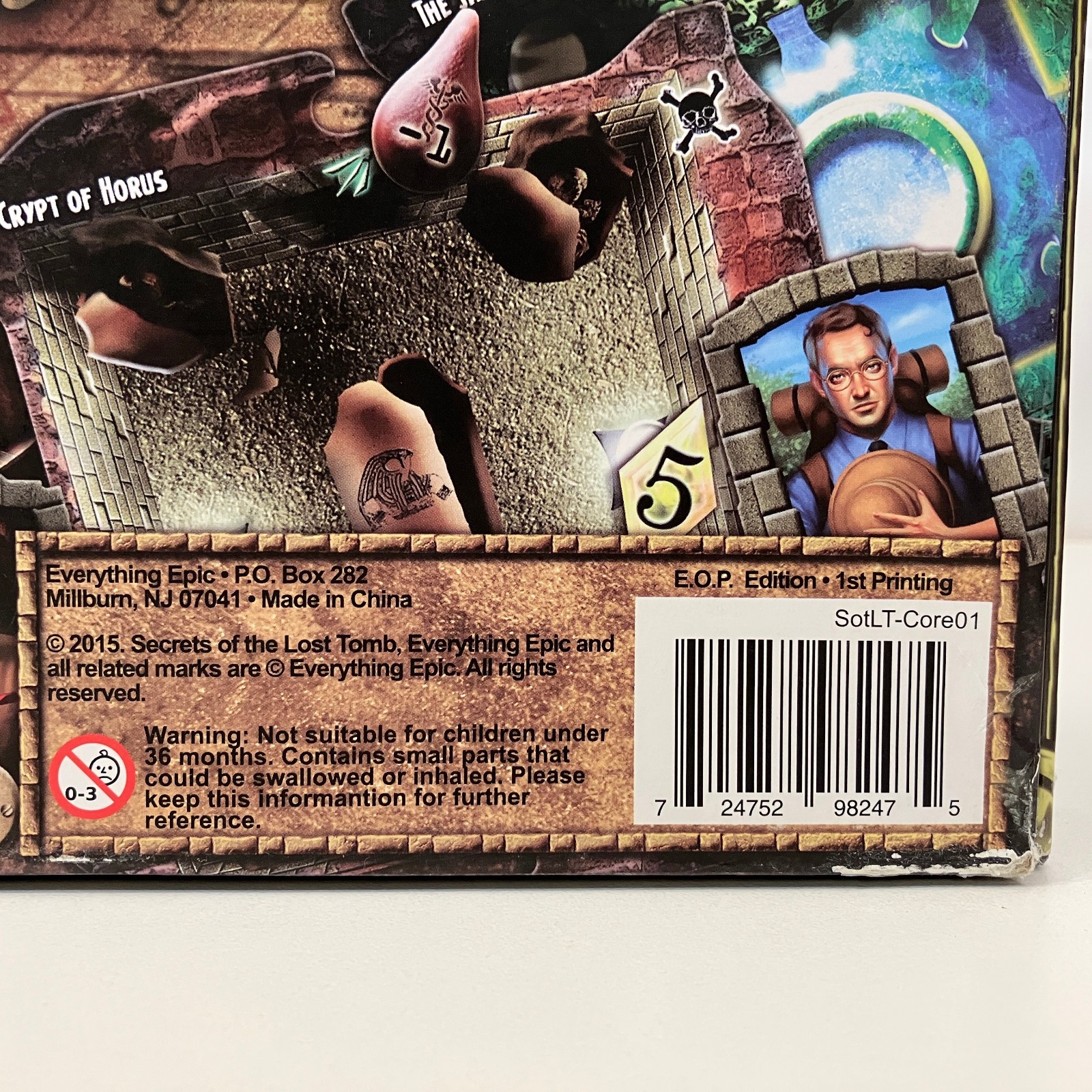 Everything Epic Secrets of The Lost Tomb 2015 Board Game EOP Edition 1st Print