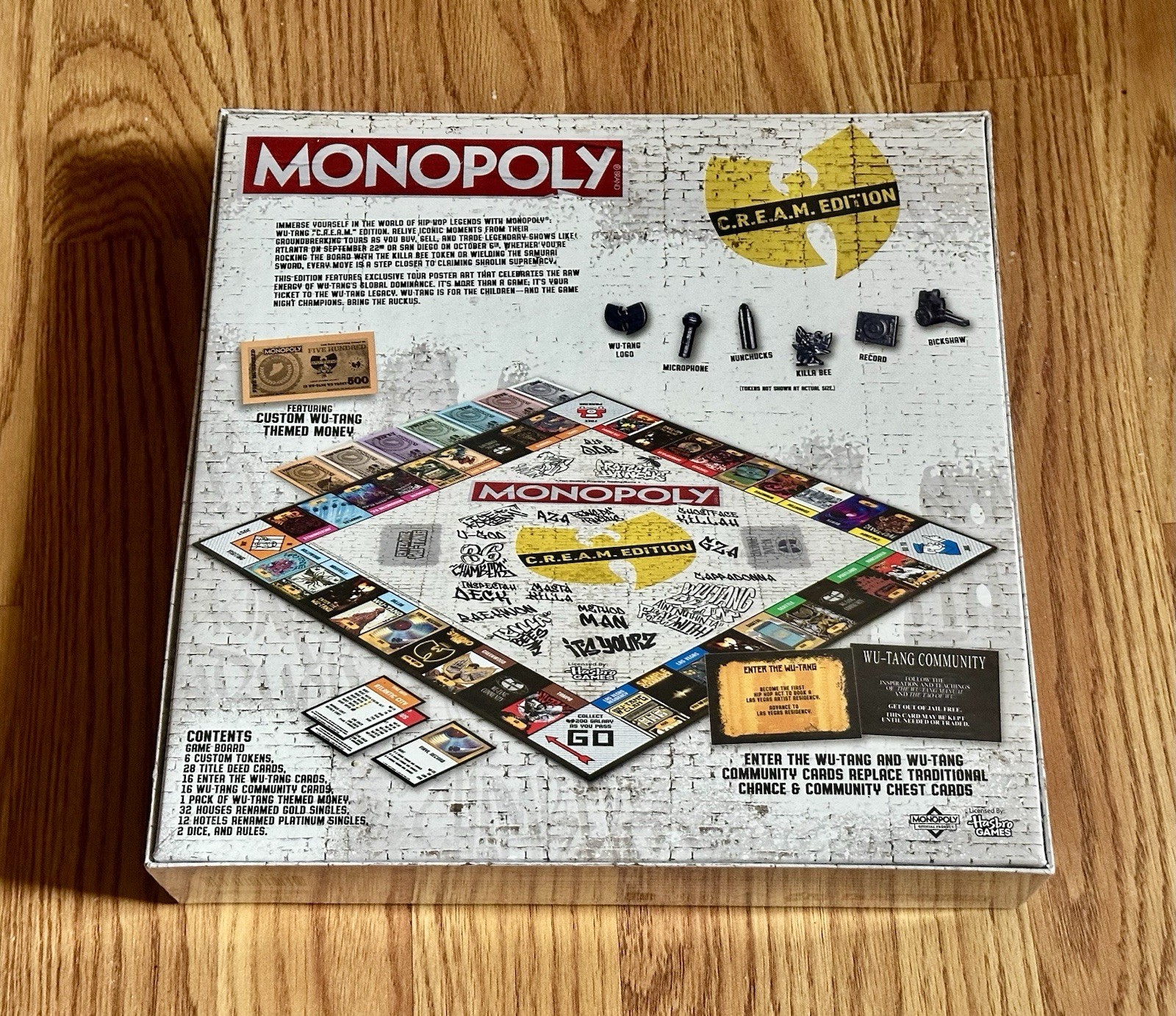 Wu Tang Clan MONOPOLY Board Game Cream (C.R.E.A.M. Edition) New Sealed!