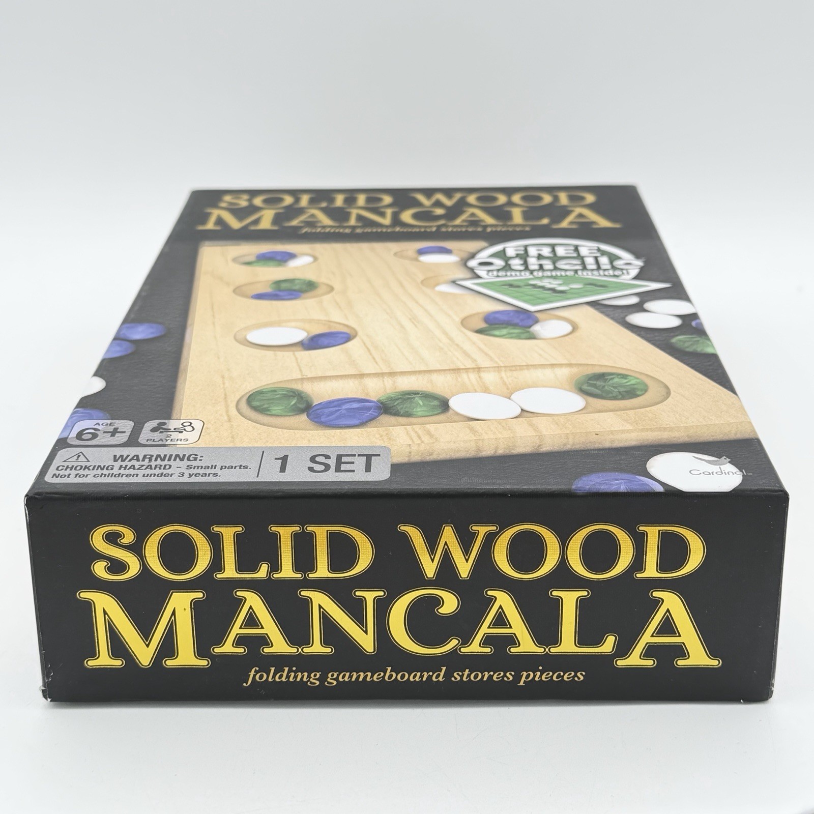 Cardinal Mancala Complete Solid Wood Folding Game Board Stores All 48 Pieces