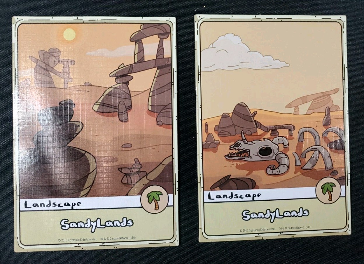 Cryptozoic Adventure Time Card Wars Replacement Landscape Cards Sandylands ***