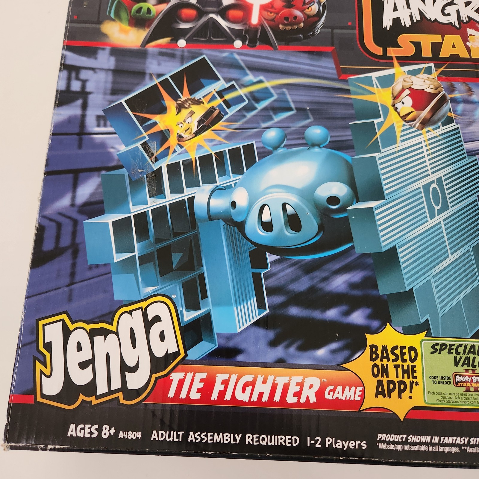 Angry Birds Star Wars Jenga TIE FIGHTER Game 2013 COMPLETE