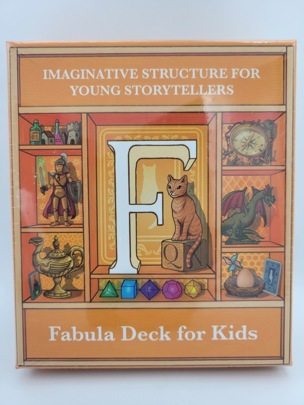 Fabula Deck for Kids, Book + 34 Cards + Die, Educational Tool for Young Writers