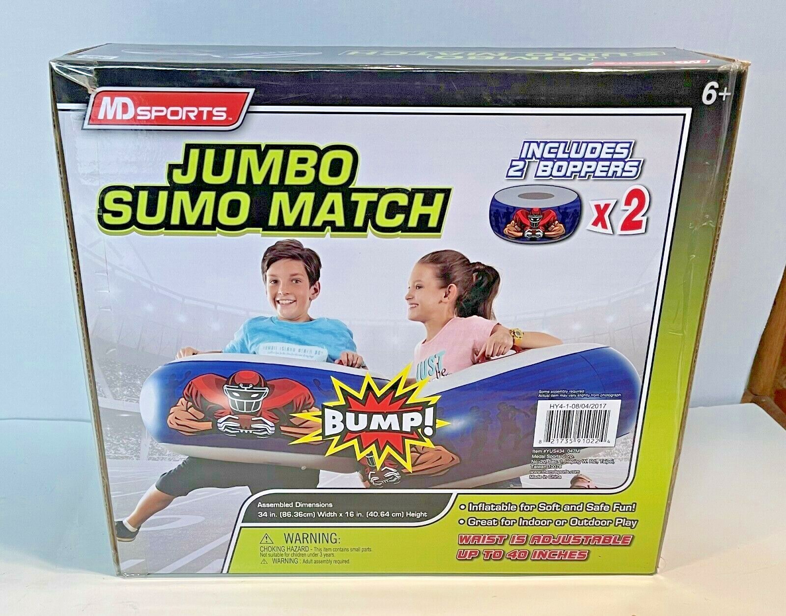 MD Sports JUMBO SUMO MATCH Great For Indoor or Outdoor Play New Sealed