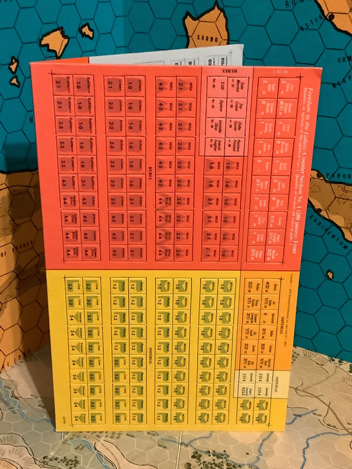 Freedom in the GALAXY PINK MAP Edition Unpunched SPI 1979