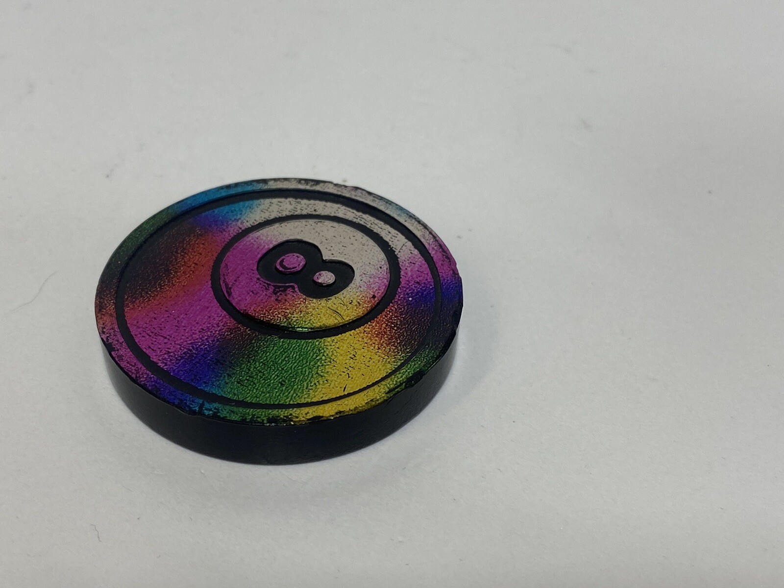 POG Slammer Plastic 8-Ball Multicolor Oil Slick Rainbow 1990’s