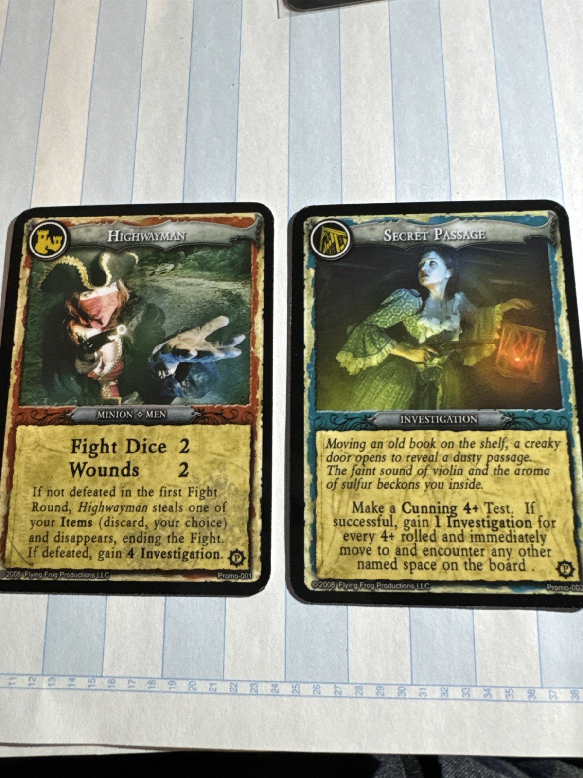 Dark Gothic Colonial Horror Highwayman & Secret Passage Promo card Flying Frog