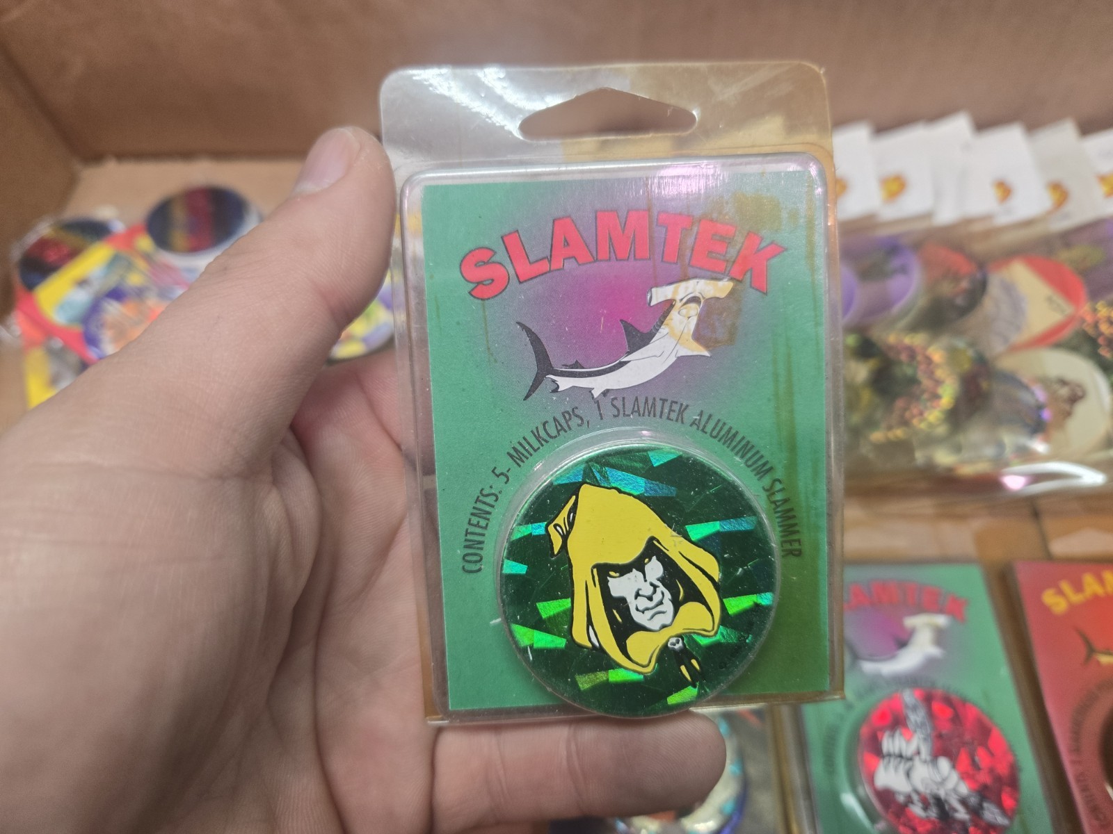 2lbs Vintage 1990s SLAMMER POG game Assorted packs
