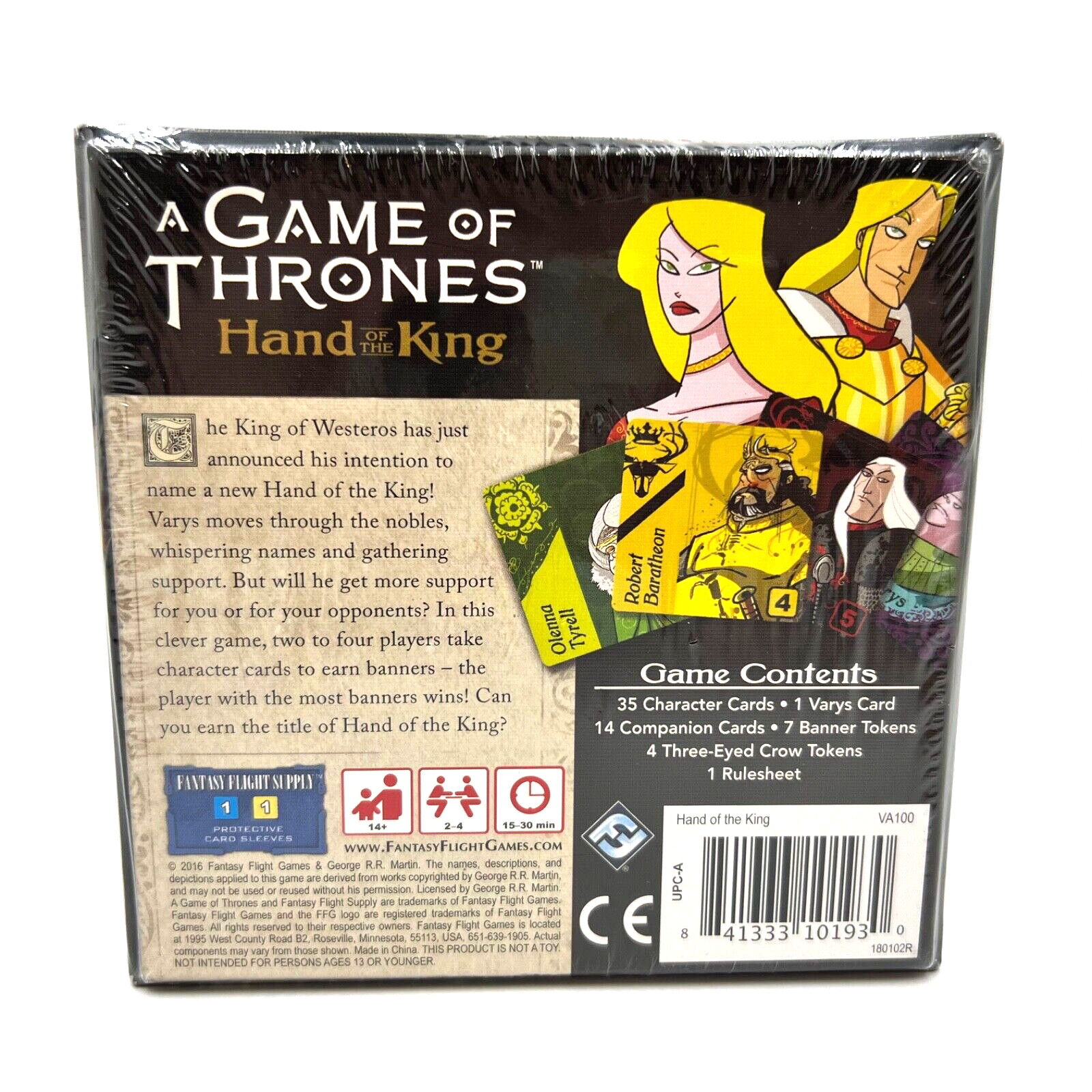 A Game of Thrones: Hand of the King Card Game A Whimsical Game Of Wits NEW