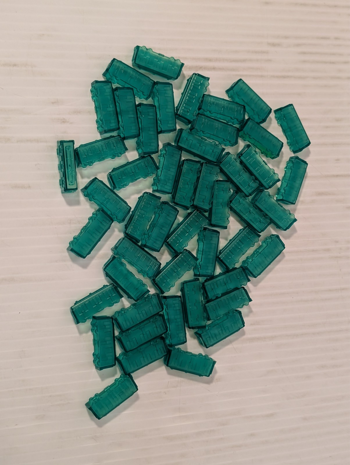 Ticket to Ride Custom Train set Translucent Promo Green Tournament Trains