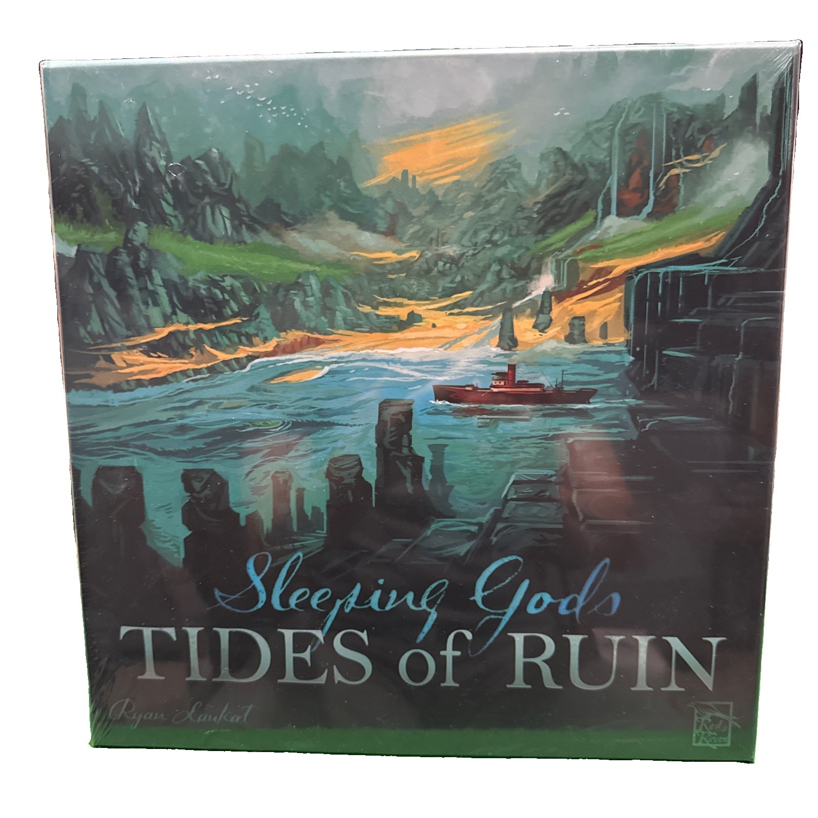 Sleeping Gods board Game by Red Raven Games w/ Tides of Ruin – New & Sealed