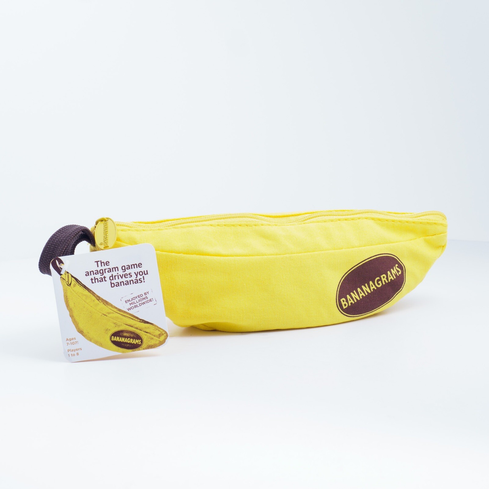 Bananagrams – Family Word Game – Includes: 1 Banana Pouch, 144 Tiles – NEW