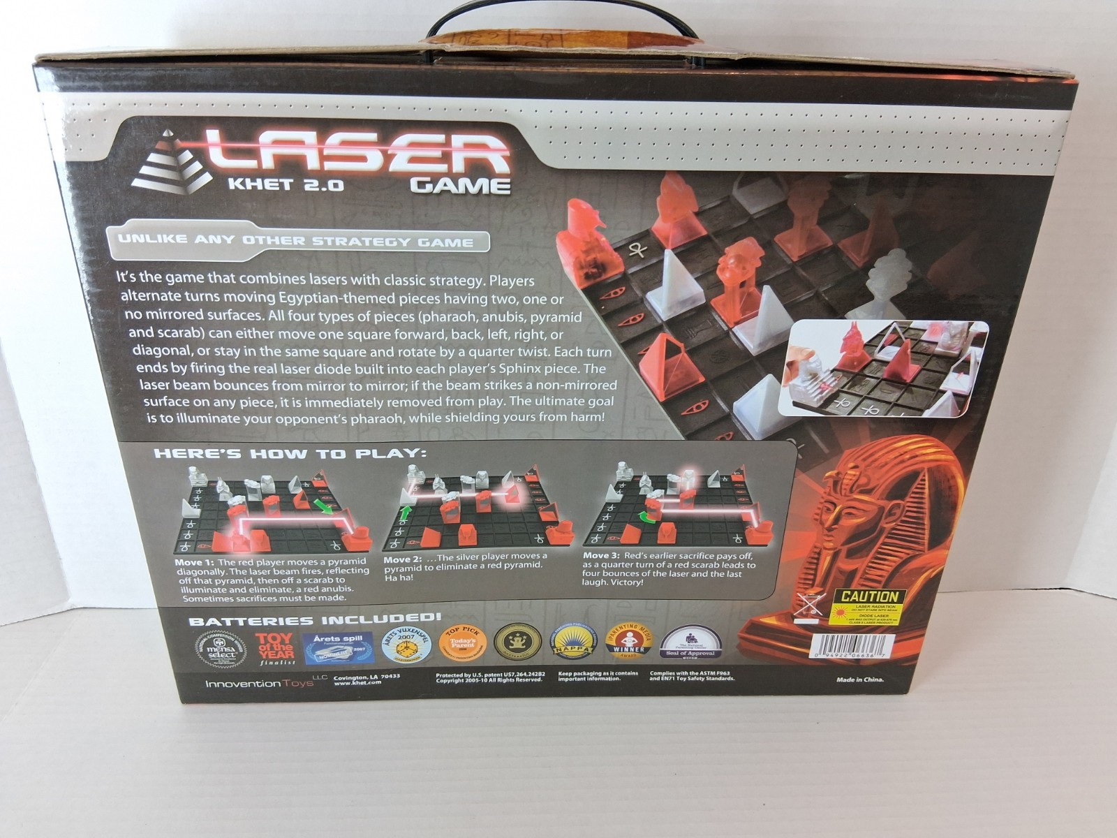 Laser Khet 2.0 Strategy Board Game Mensa Toy Of The Year Finalist TESTED WORKS!