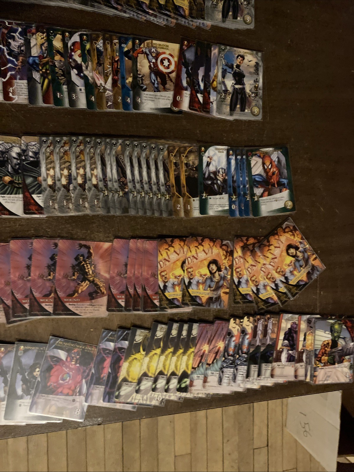 Lot of 500 Upper Deck Marvel Legendary Cards