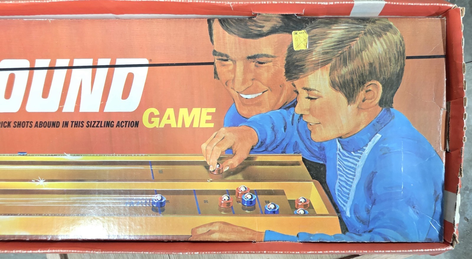 Vintage 1970 Ideal Rebound Two-Cushion Skill & Action Game No 2035-4