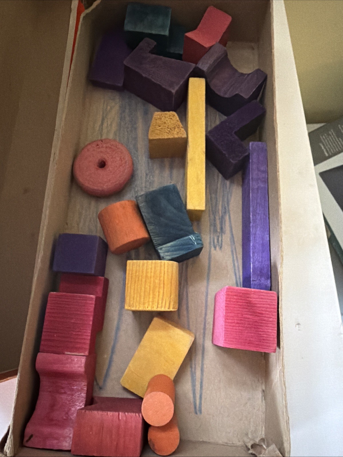 Blockhead! Balancing Block Stacking Game 1950s Vintage Family Party Saalfield