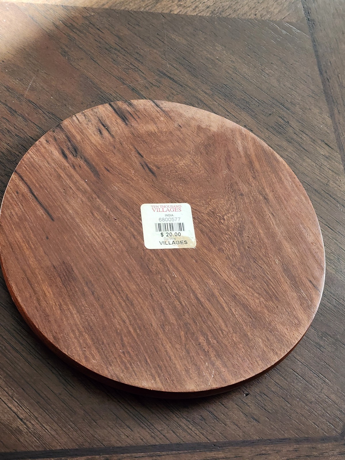 Vintage Wood Solitaire Board Unique Brainvita Game 8″ Made In India