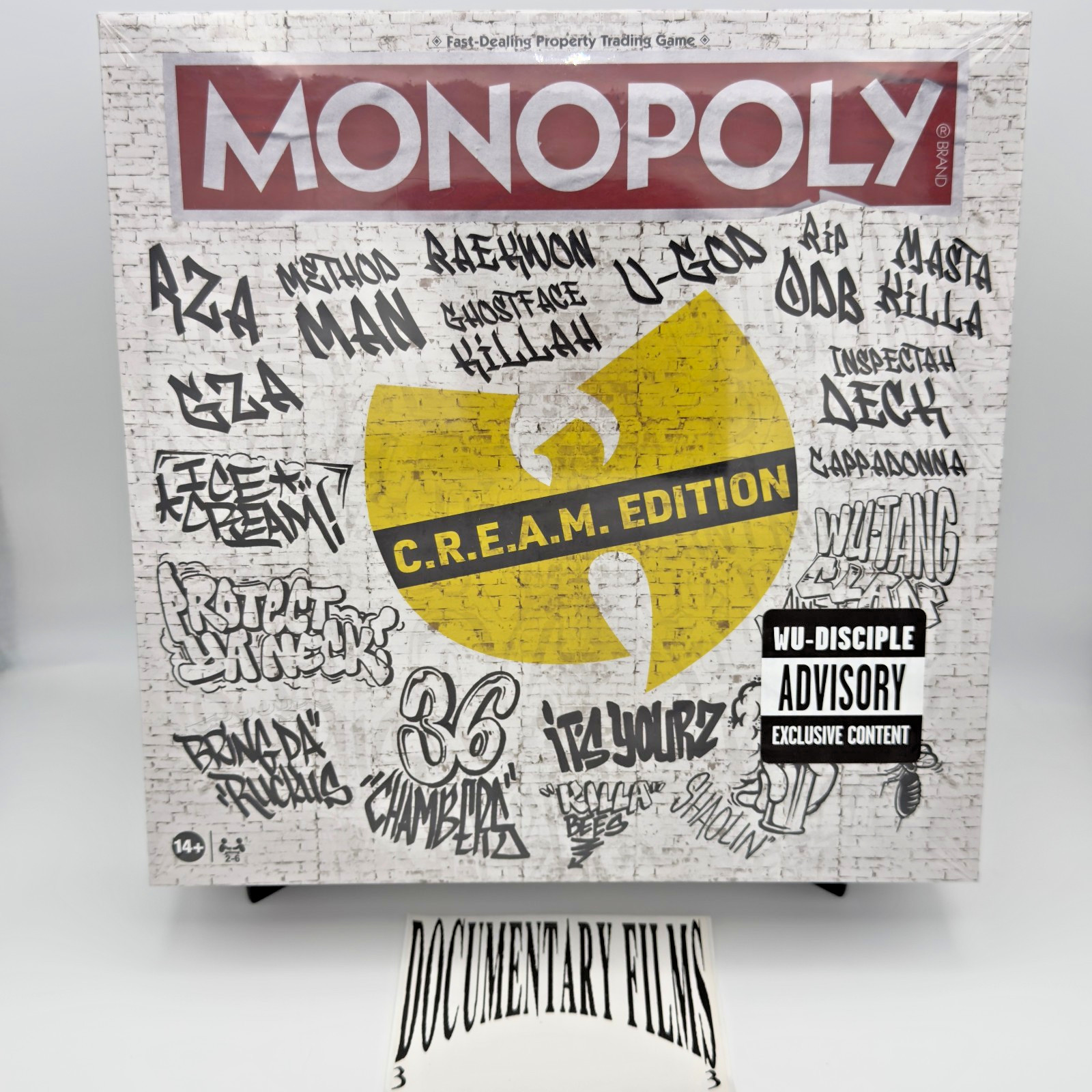 Wu Tang Clan MONOPOLY Board Game Cream (C.R.E.A.M. Edition) New Sealed