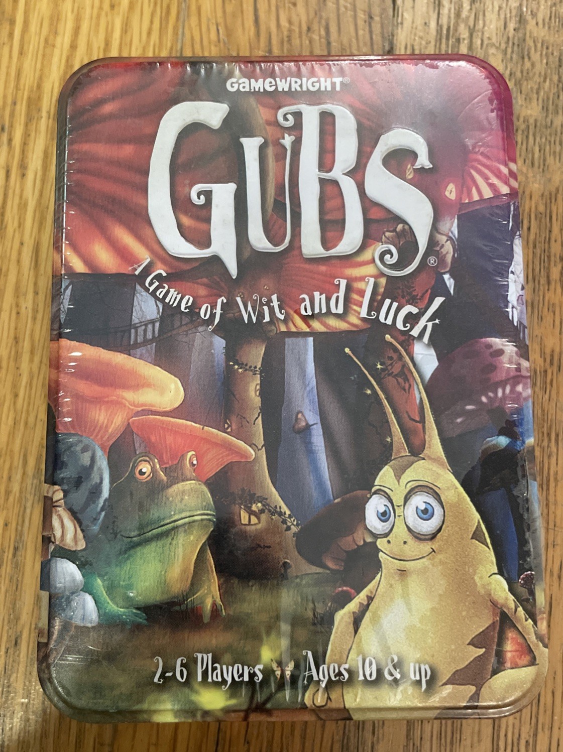 NEW & SEALED! Gubs Card Game of Wit & Luck 2011 Gamewright Metal Tin Rare OOP