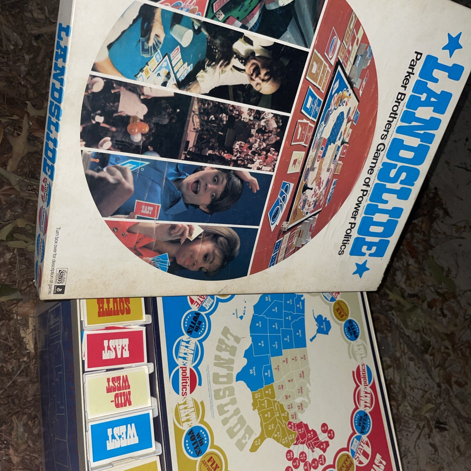LANDSLIDE 1971 Parker Brothers Power Politics Board Game *100% Complete*