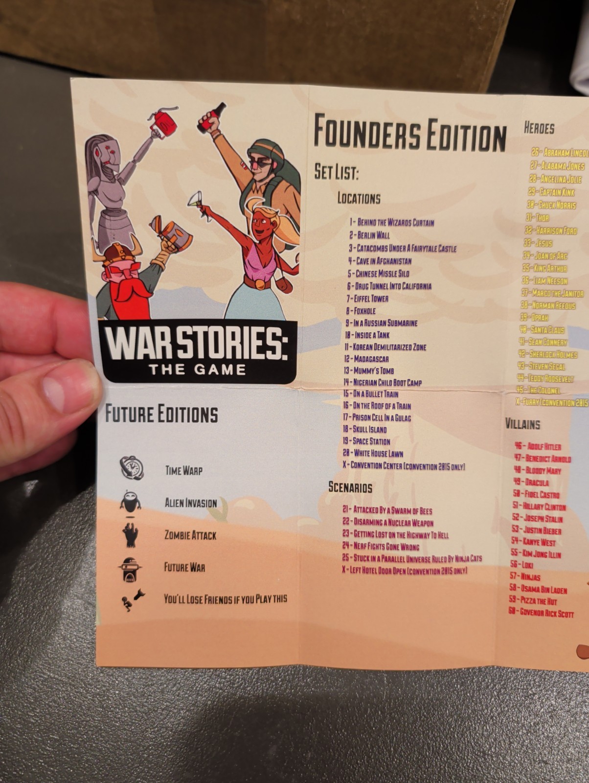 War Stories: The Game (Founders Edition) by Greek Ventures w/ Ultrapro Deckbox