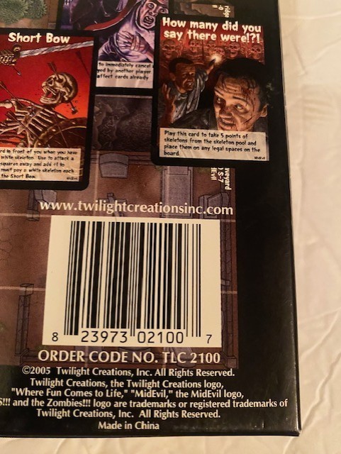 Complete Midevil unused zombies horror survival game G81146 Bad to the Bone!