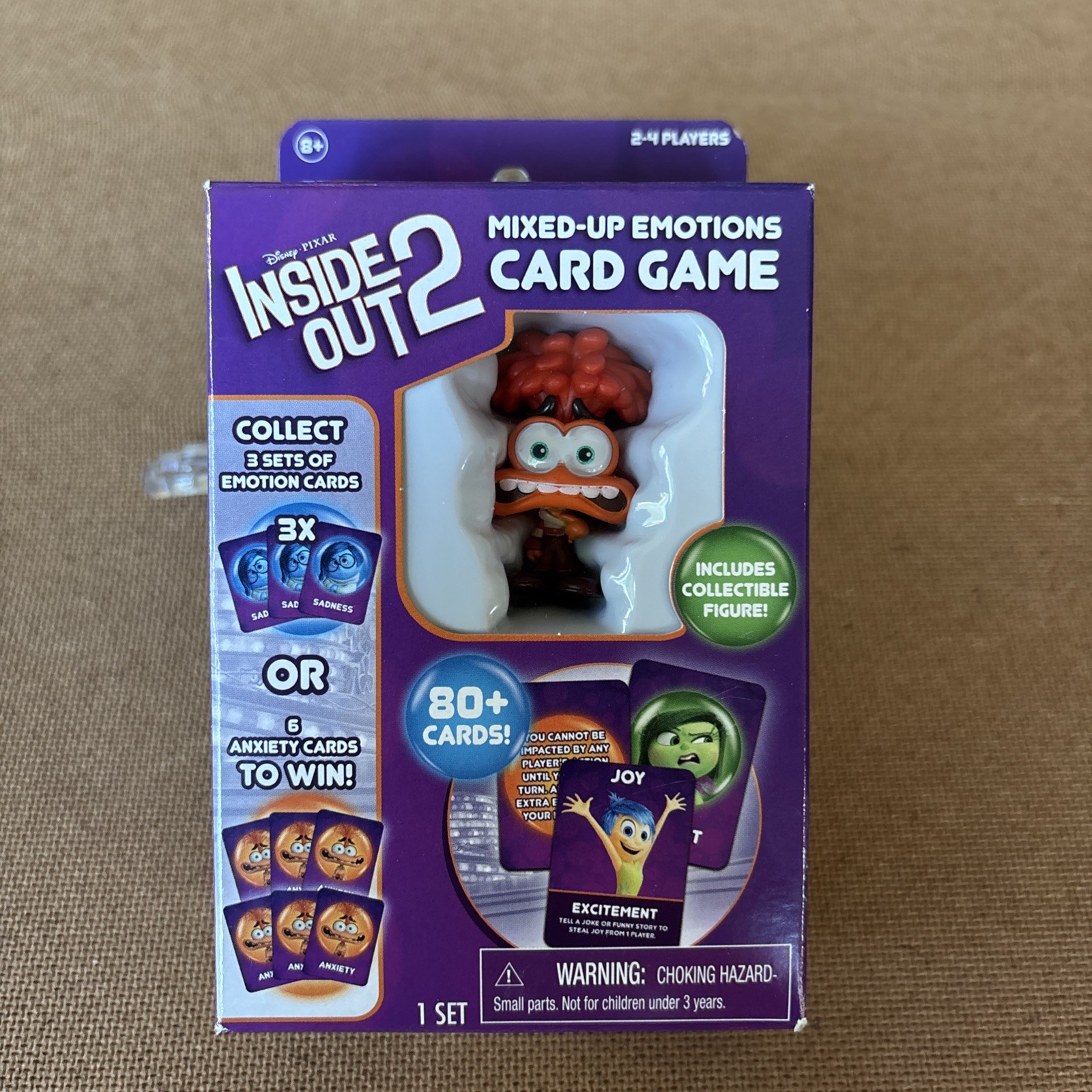 Disney Pixar Inside Out 2 Mixed-Up Emotions Card Game W/ Collectible Figure NEW