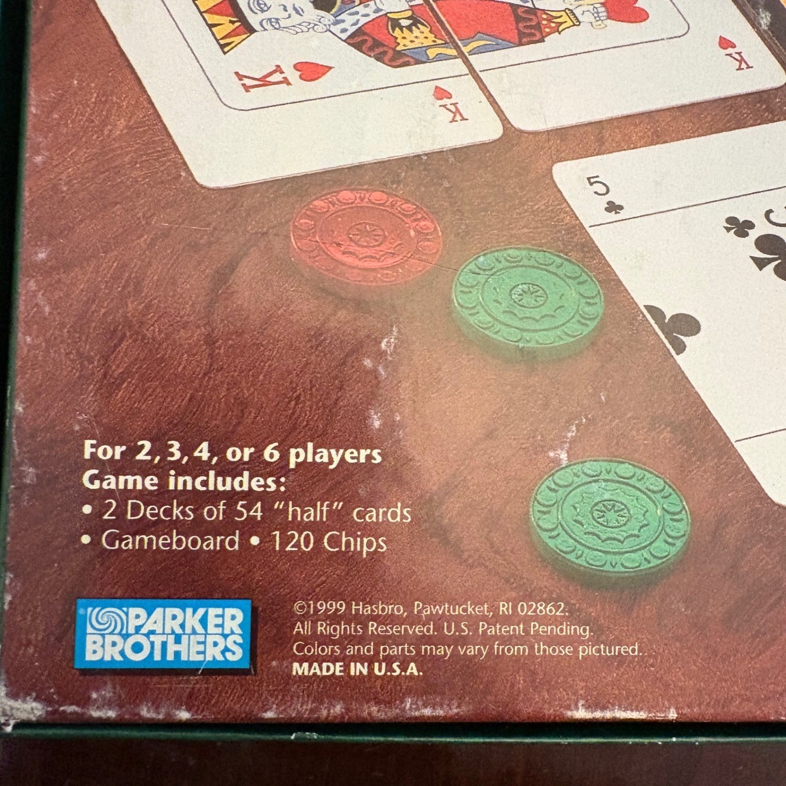 Split Board Game Parker Brothers Hasbro 1999 Vintage Card Strategy Game Complete