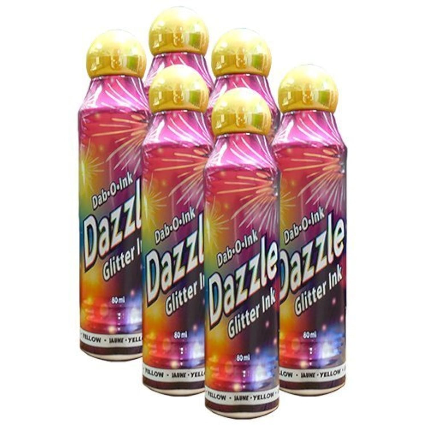 Dazzle Six Pack 3oz Yellow Bingo Dauber
