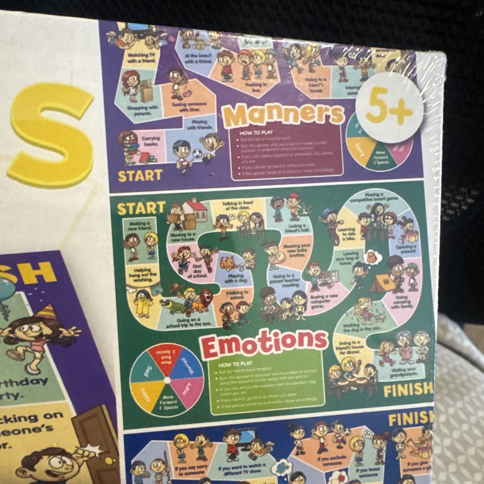 Social Skills Board Games for Kids Ages 5+ Empathy Friendship Manners new Sealed