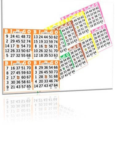 BINGO PAPER – 4on 5up (pages) 125 books!