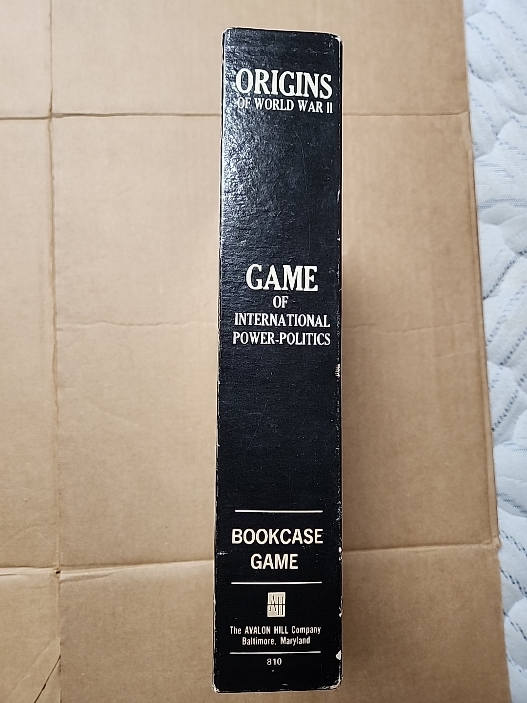 Unpunched Origins of World War II 2 Board Game Vintage Avalon Hill Bookcase Game