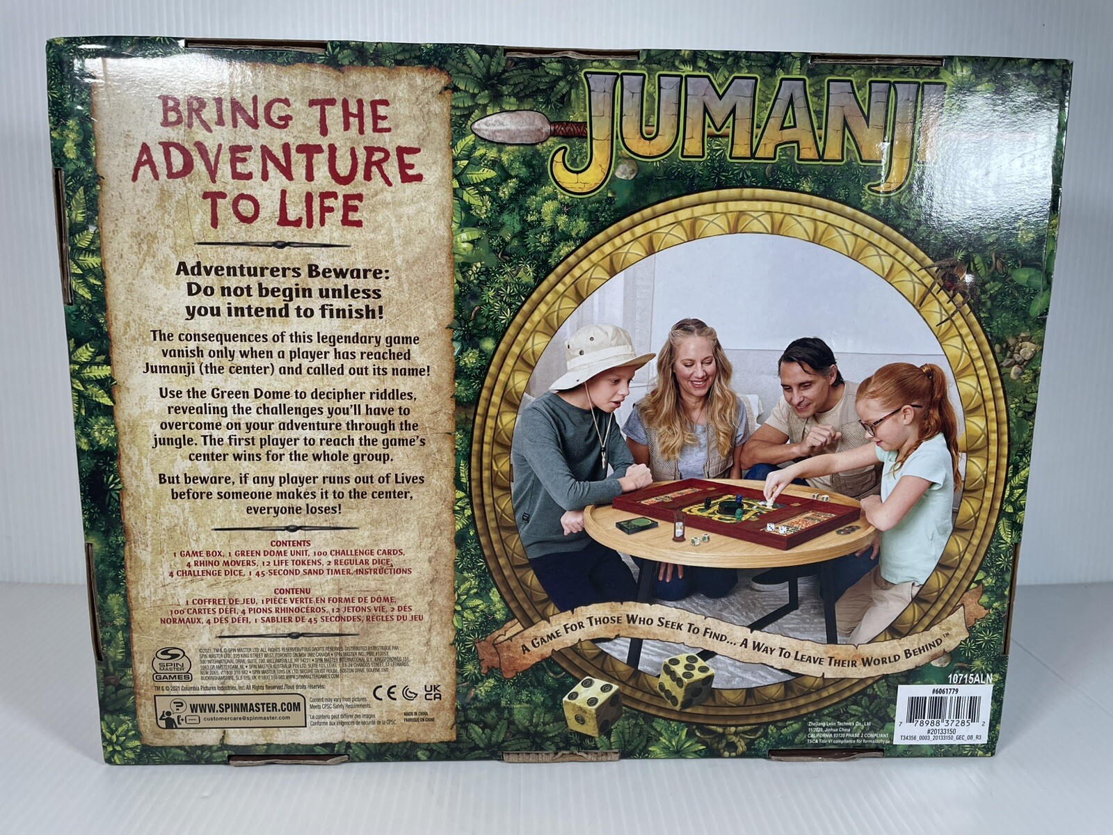 Jumanji the Game Real Wooden Box Edition Board Game Complete